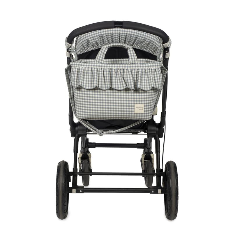 **PRE ORDER** Luiertas Praliné Vichy Matcha - Blauw | Walking Mum