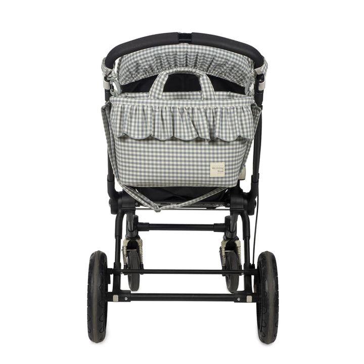 **PRE ORDER** Luiertas Praliné Vichy Matcha - Blauw | Walking Mum