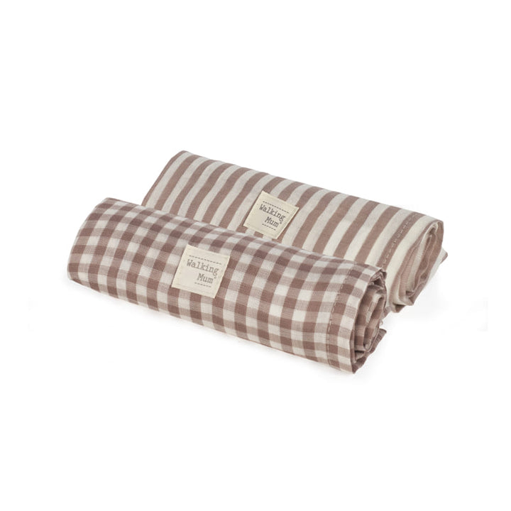 **PRE ORDER** Hydrofiele doeken Praliné Moka- Blush | Walking Mum