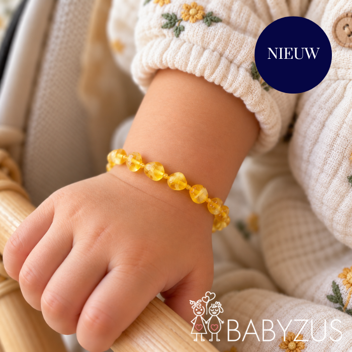 Honey Barnsteen armband | Baby - Doorkomende tandjes | 14cm