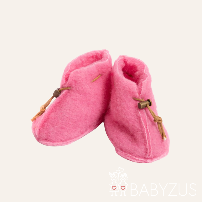 Wollen slofjes Alwero Emo | Bubblegum Roze | Babyzus
